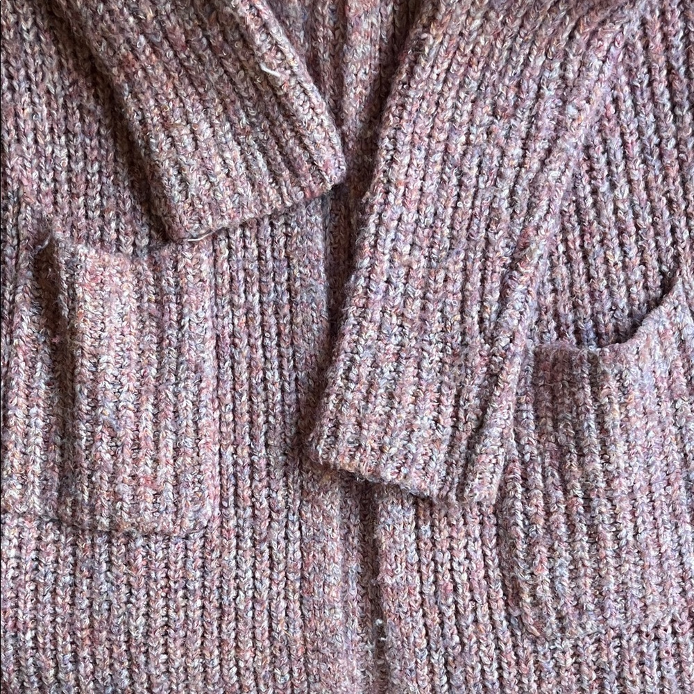 Cozy Dusty Rose Pink Maxi Sweater